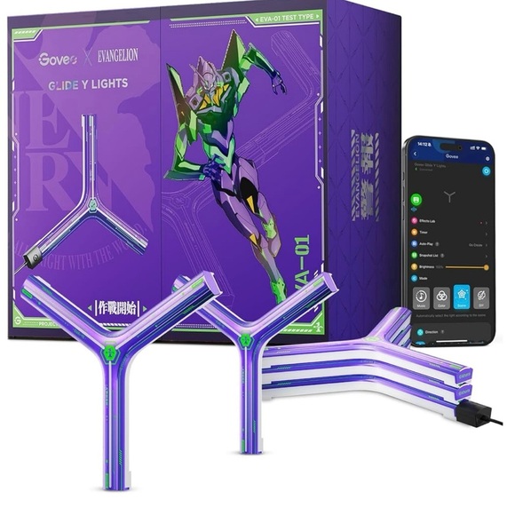 Govee Glide Y Lights with Smartphone Control New - Picture 1 of 8